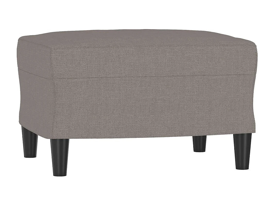 Taupe voetenbank 60x50x41 cm stof