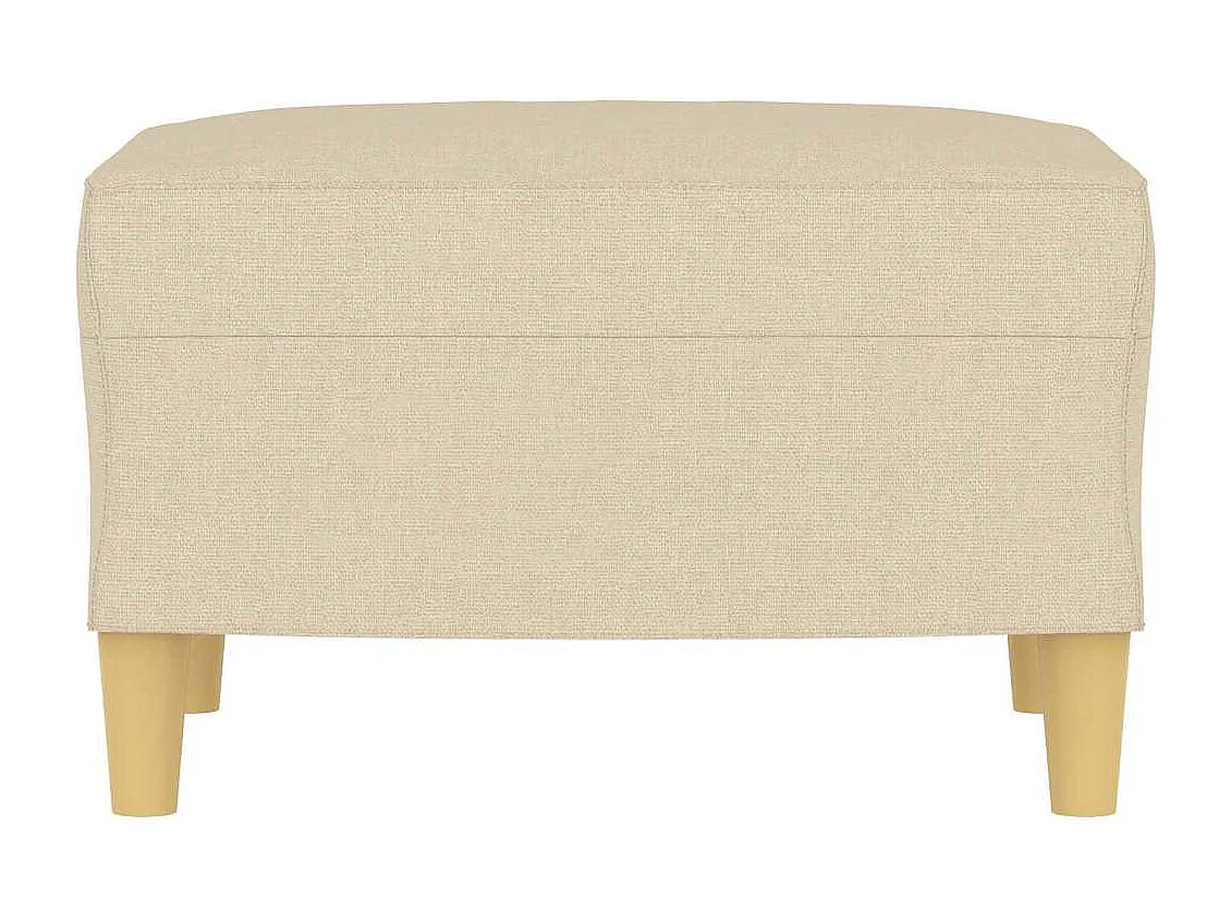 Reposapiés Crema 60x50x41 cm Tela