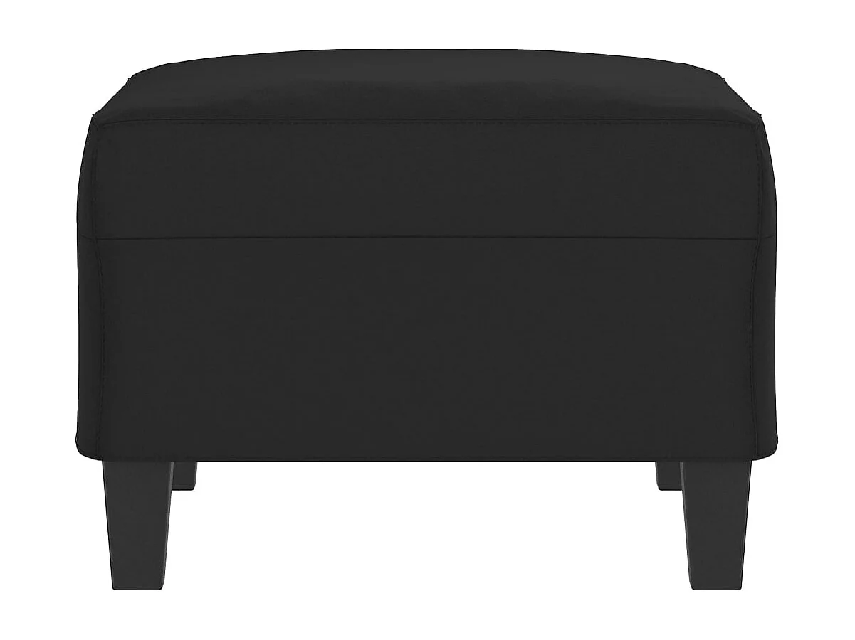 Repose-pied Noir 70x55x41 cm Tissu microfibre