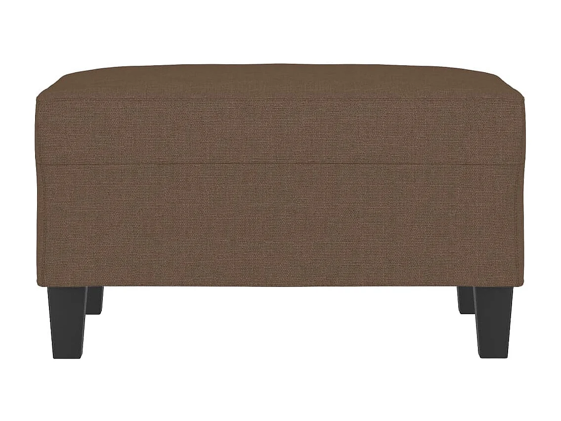 Poggiapiedi marrone 70x55x41 cm in tessuto