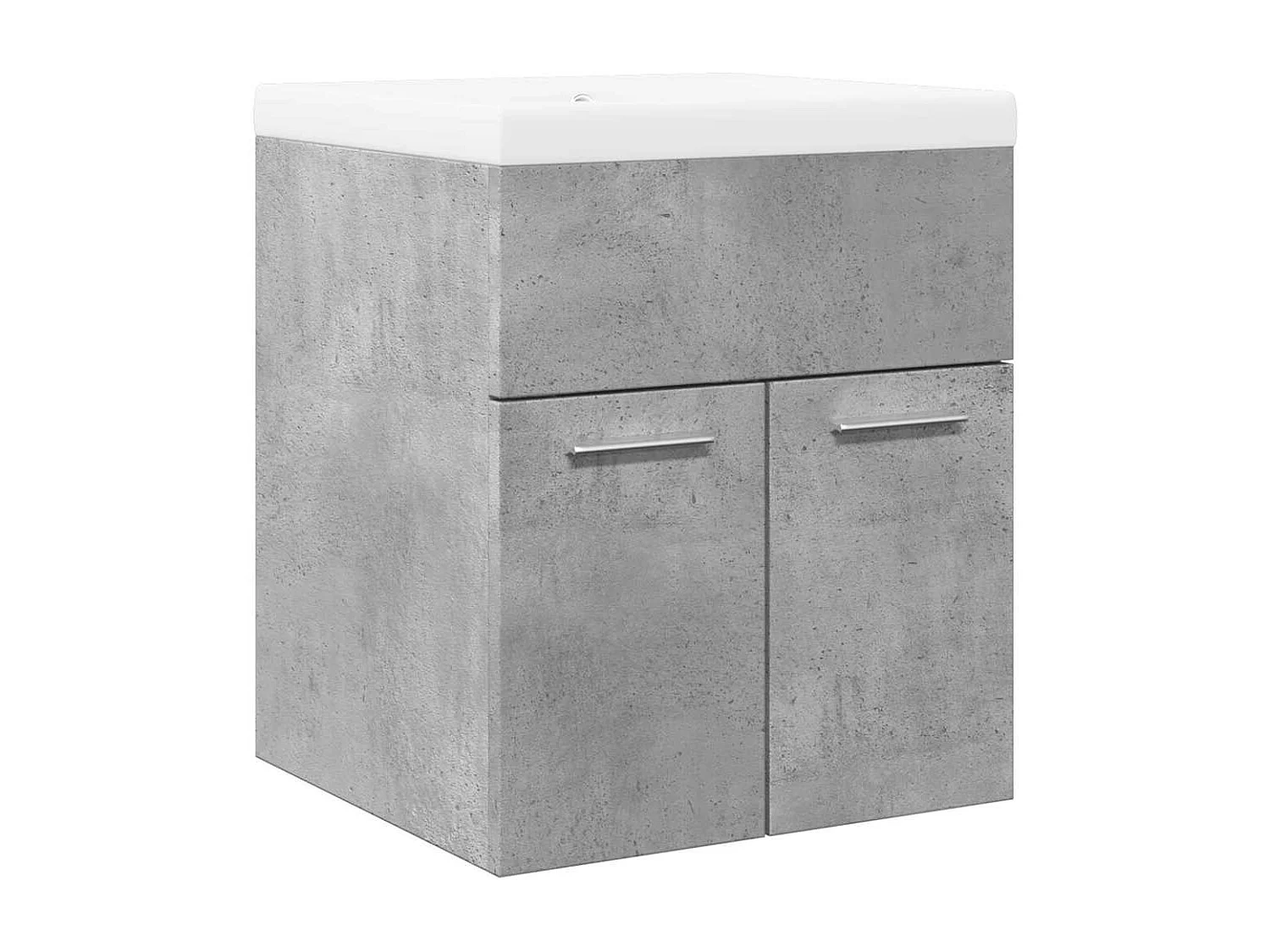 2-delige badkamermeubelset betongrijs