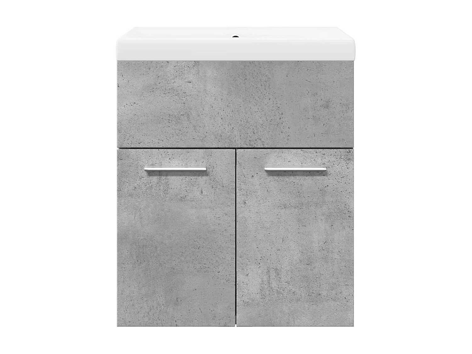 2-delige badkamermeubelset betongrijs