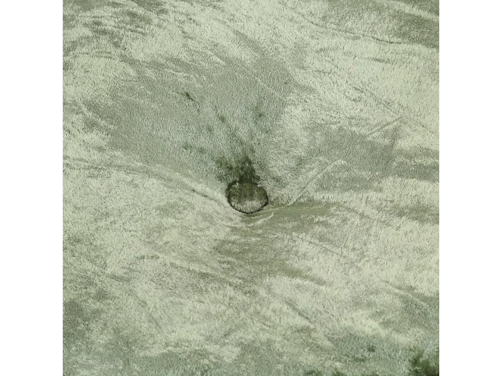 Pouf Rond Velours 40x20 cm Vert