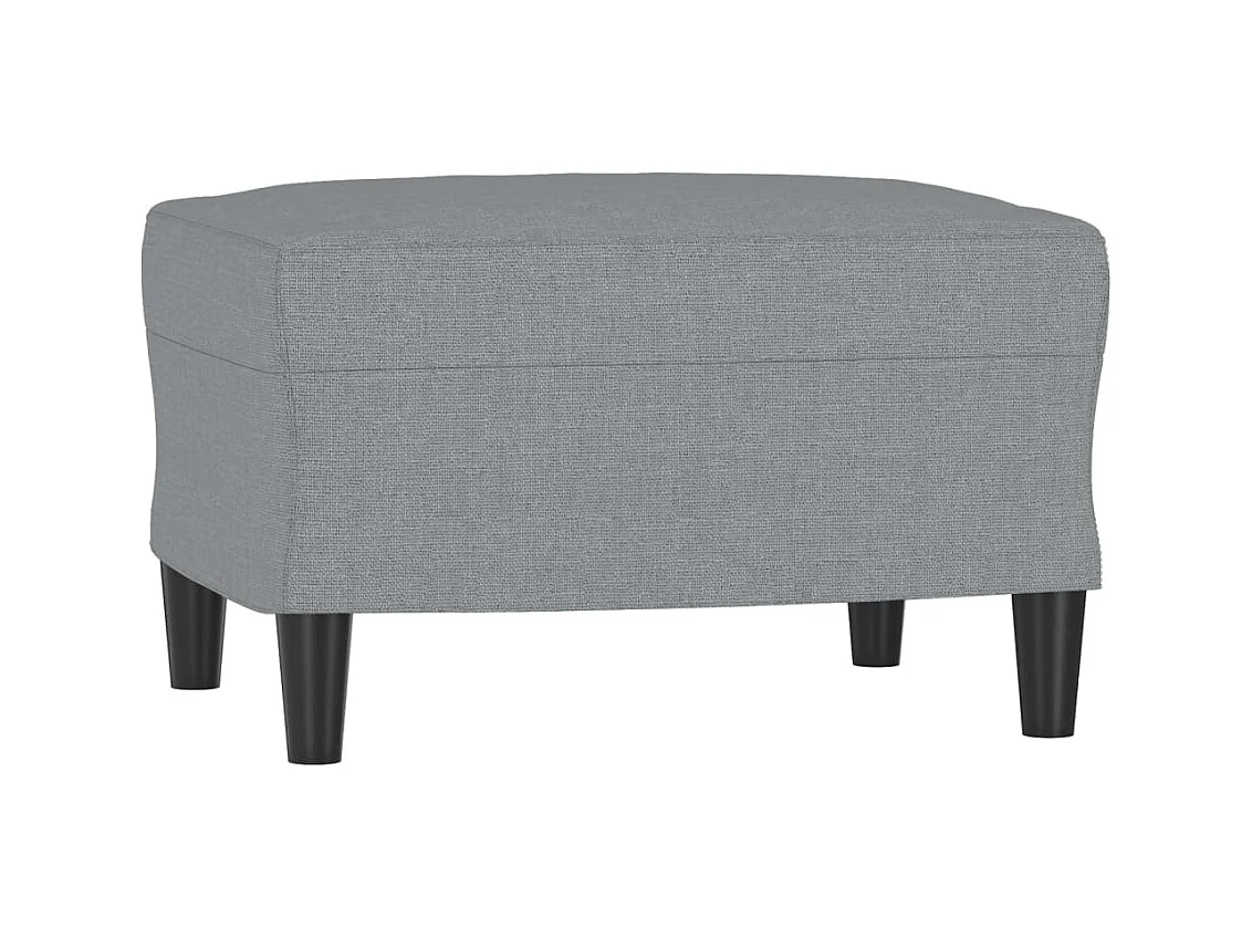 Voetenbank Lichtgrijs 60x50x41 cm Stof