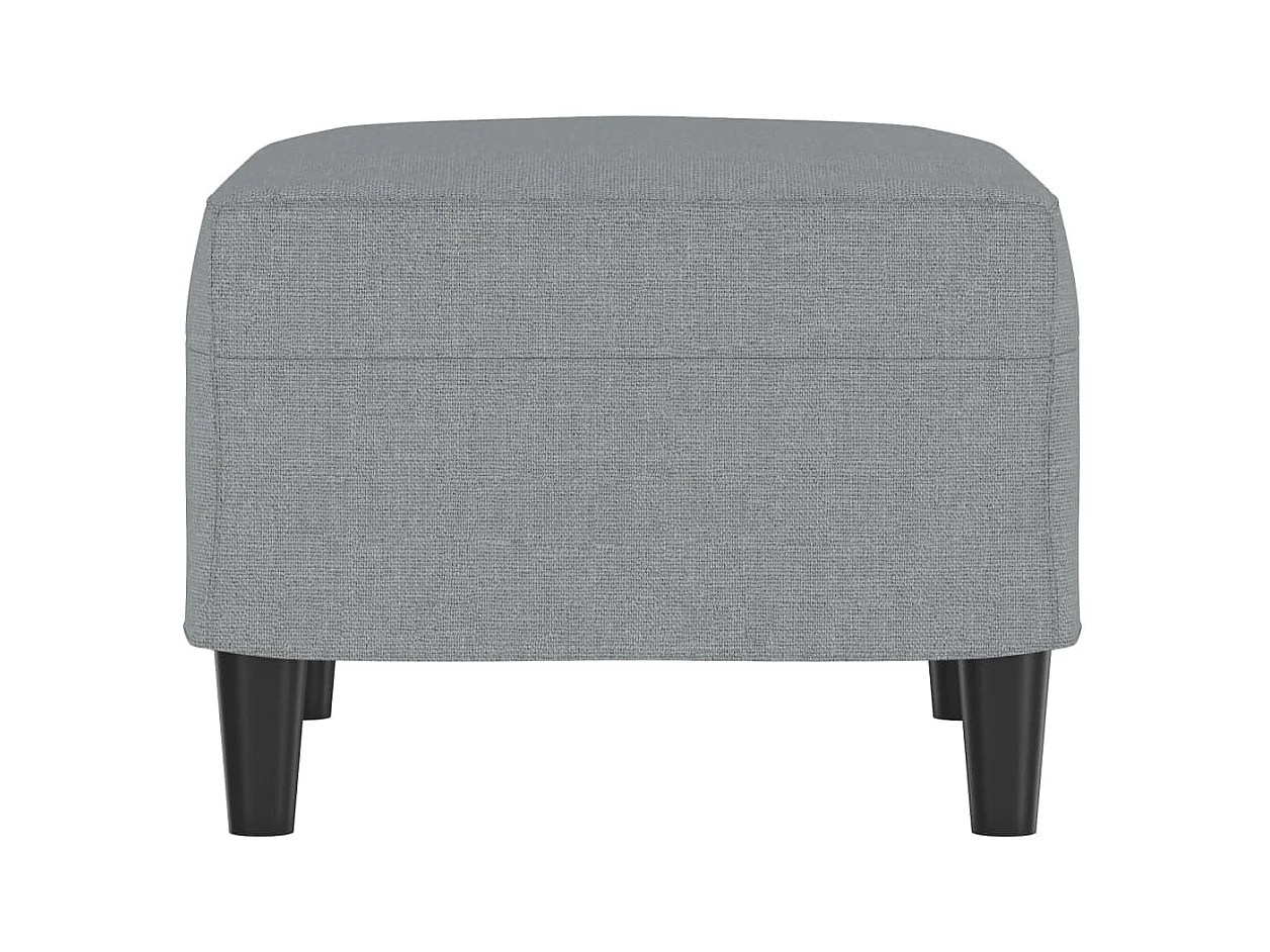 Voetenbank Lichtgrijs 60x50x41 cm Stof