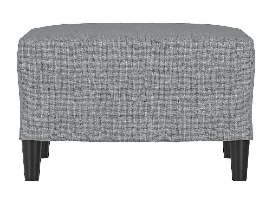 Poggiapiedi Grigio Chiaro 60x50x41 cm Tessuto