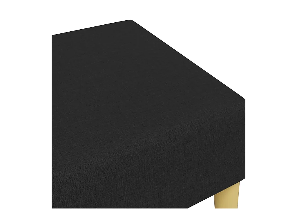 Reposapiés negro tela 77x55x31 cm