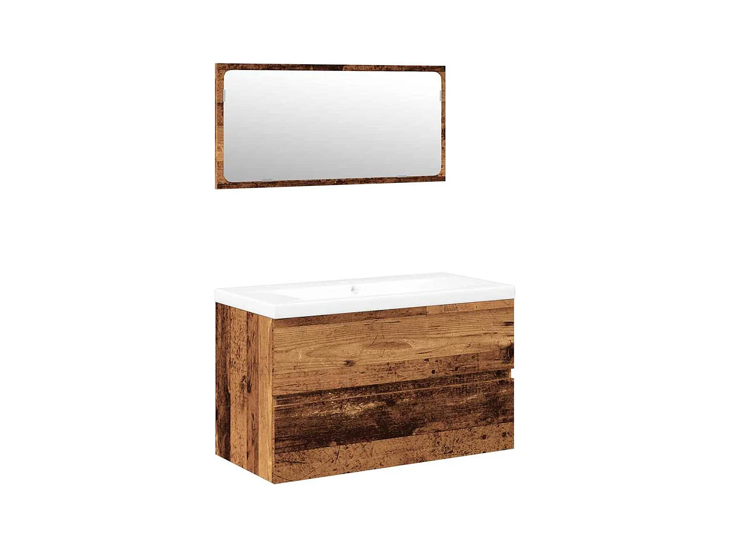 Conjunto de muebles de baño de madera de ingeniería