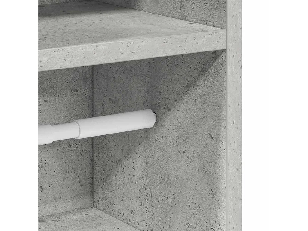 Badkamerkast met betongrijze rolhouder