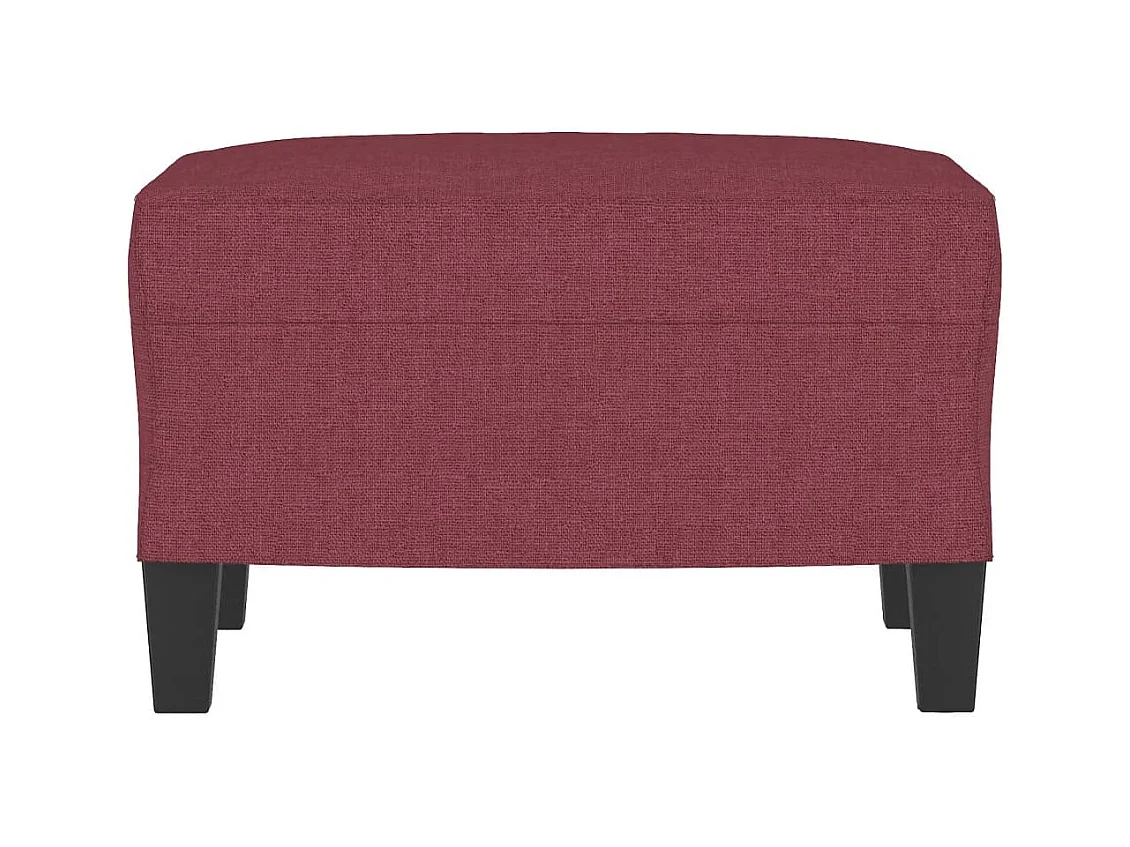 Bordeauxrode voetenbank 60x50x41 cm Stof