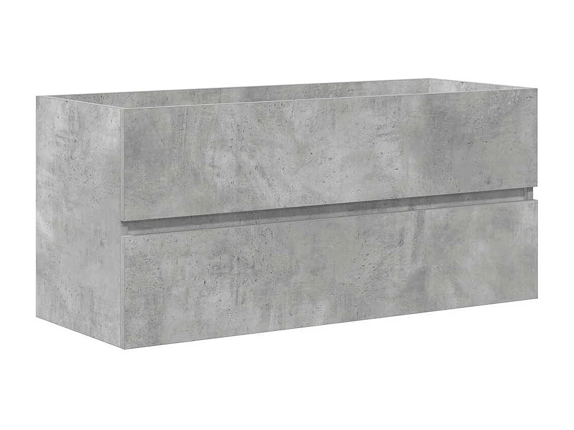 2-delige badkamermeubelset betongrijs