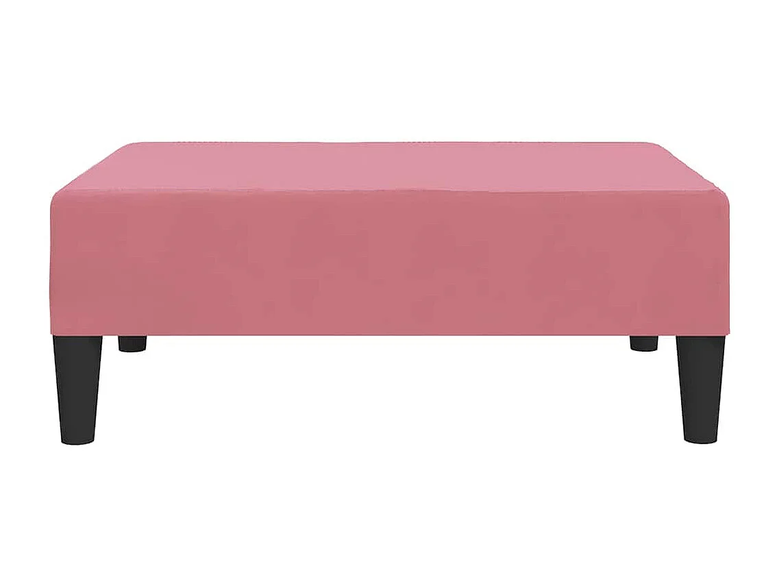 Reposapiés rosa 78x56x32 cm Terciopelo