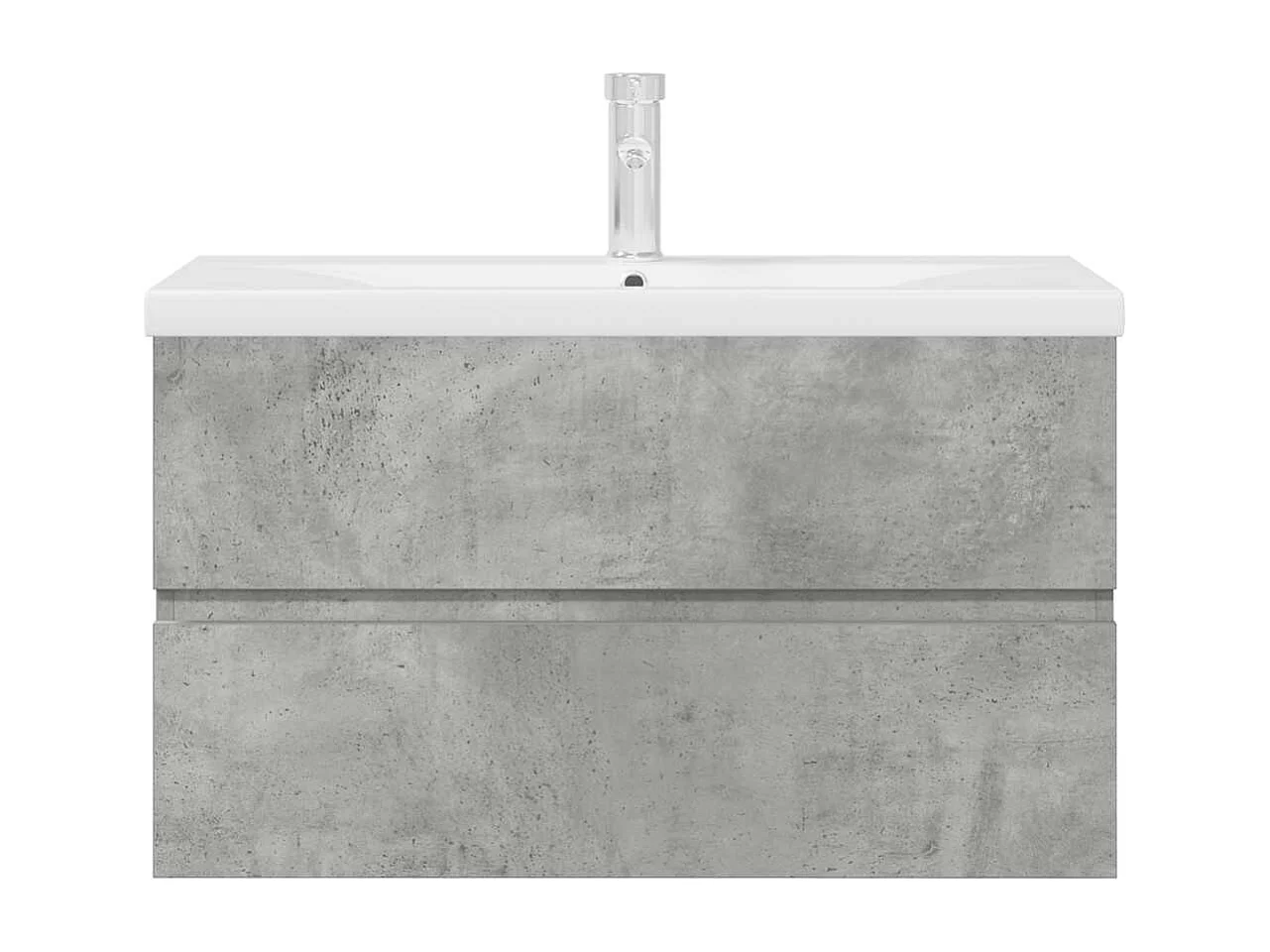 2-delige badkamermeubelset betongrijs