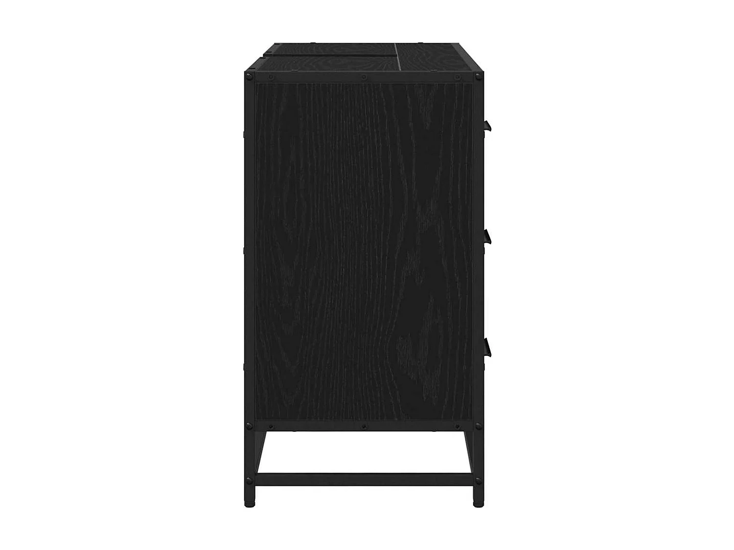 Mueble de baño de roble negro 80 x 33 x 60 cm