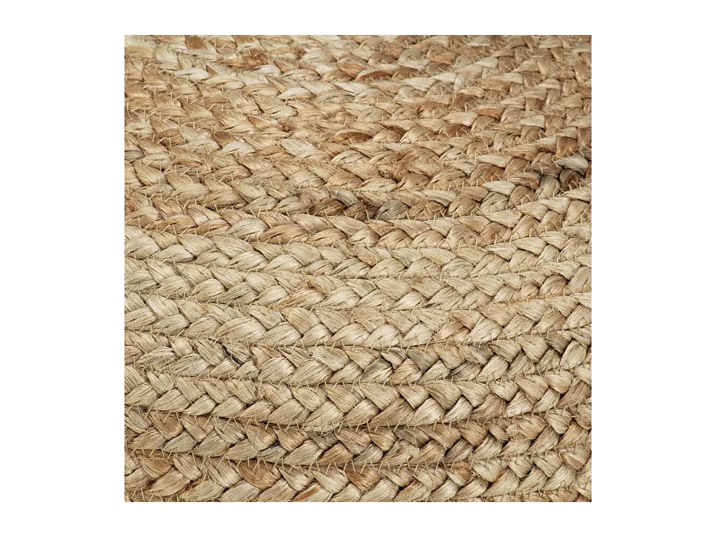 Handgemaakte poef 40 x 45 cm jute