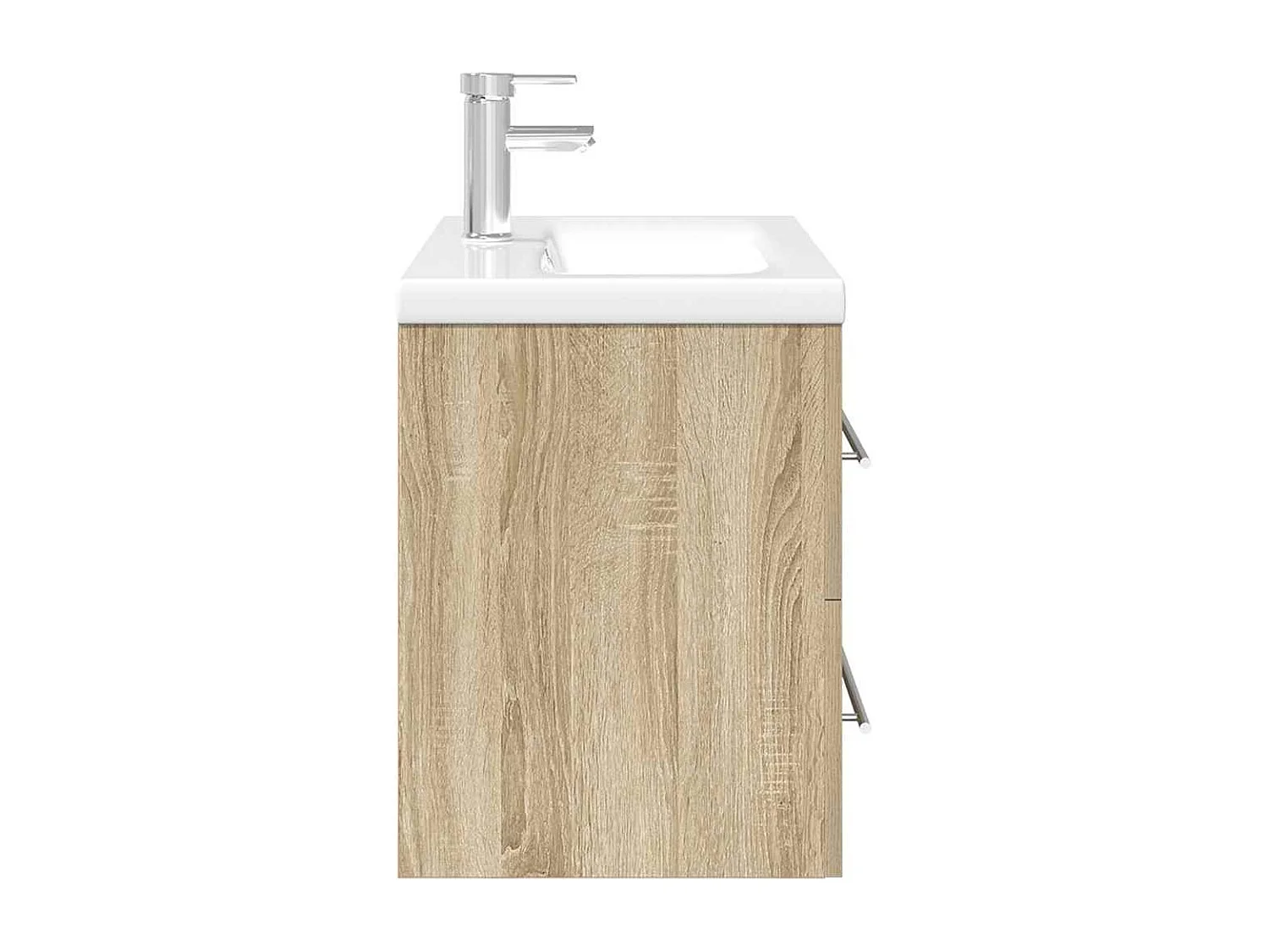 Ensemble de meubles de salle de bain 2 pcs chêne sonoma