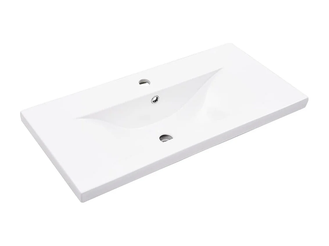 Mobile lavabo da bagno con vasca integrata in cemento grigio