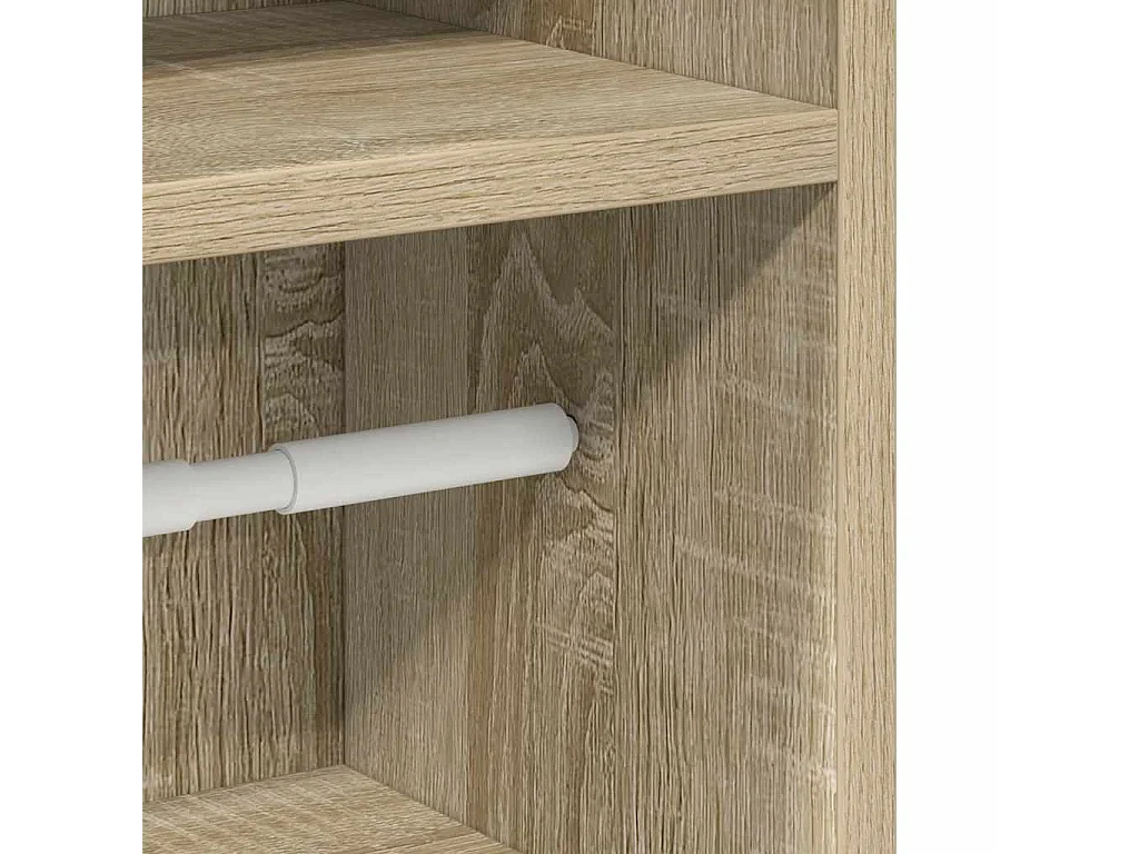 Meuble de salle de bain avec porte-rouleau chêne sonoma