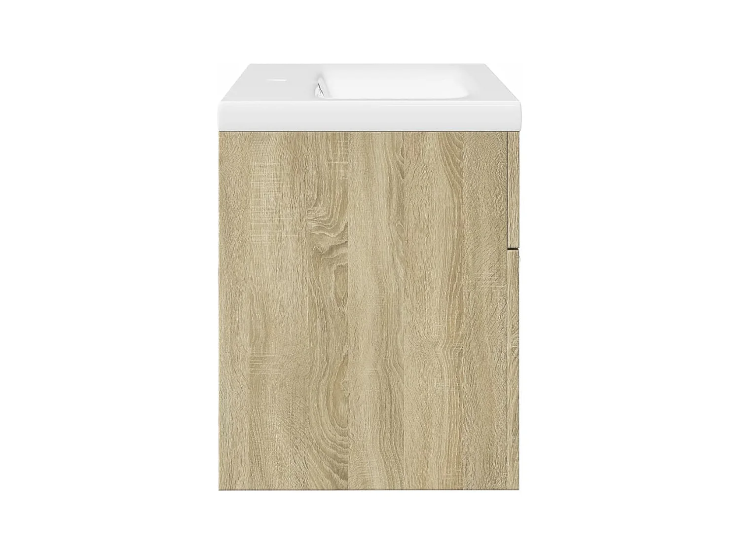 Mueble de baño con lavabo integrado en roble Sonoma