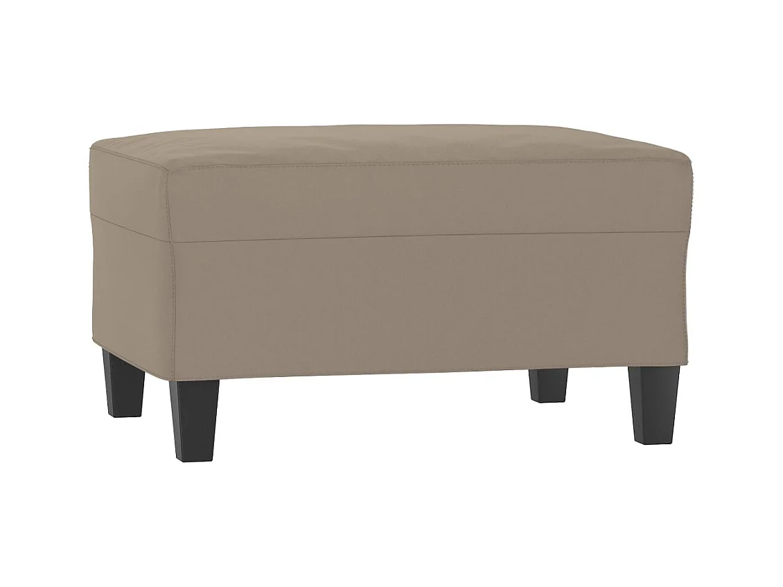 Poggiapiedi tortora 70x55x41 cm Tessuto in microfibra