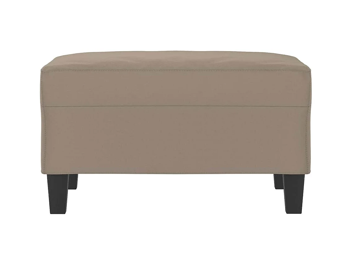Poggiapiedi tortora 70x55x41 cm Tessuto in microfibra