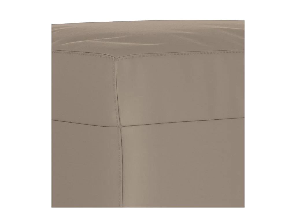 Poggiapiedi tortora 70x55x41 cm Tessuto in microfibra