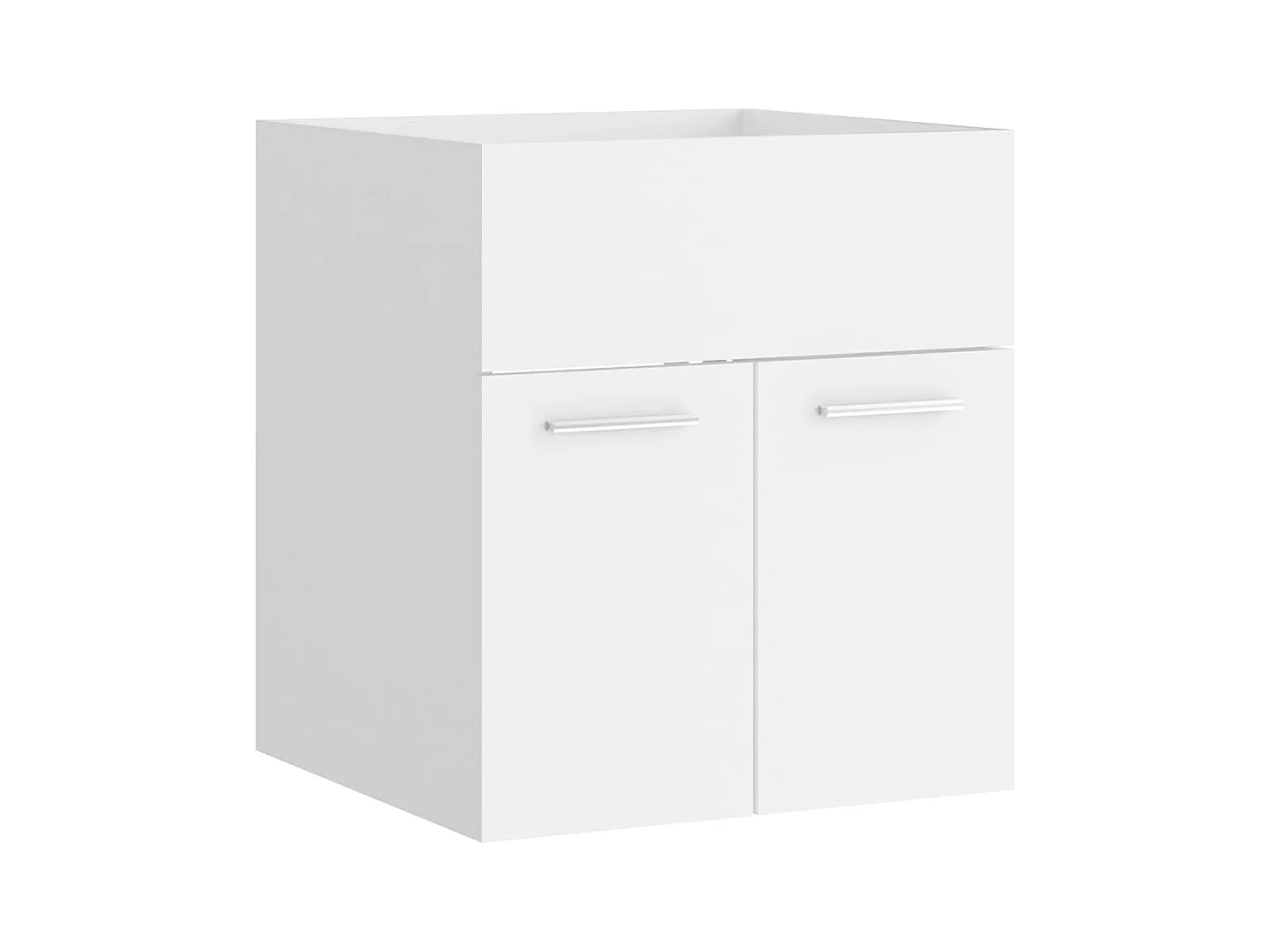 Conjunto de muebles de baño de aglomerado blanco