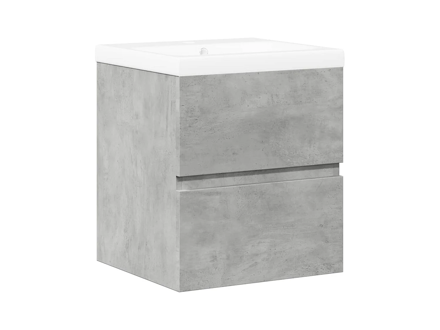2-teiliges Badmöbel-Set Betongrau