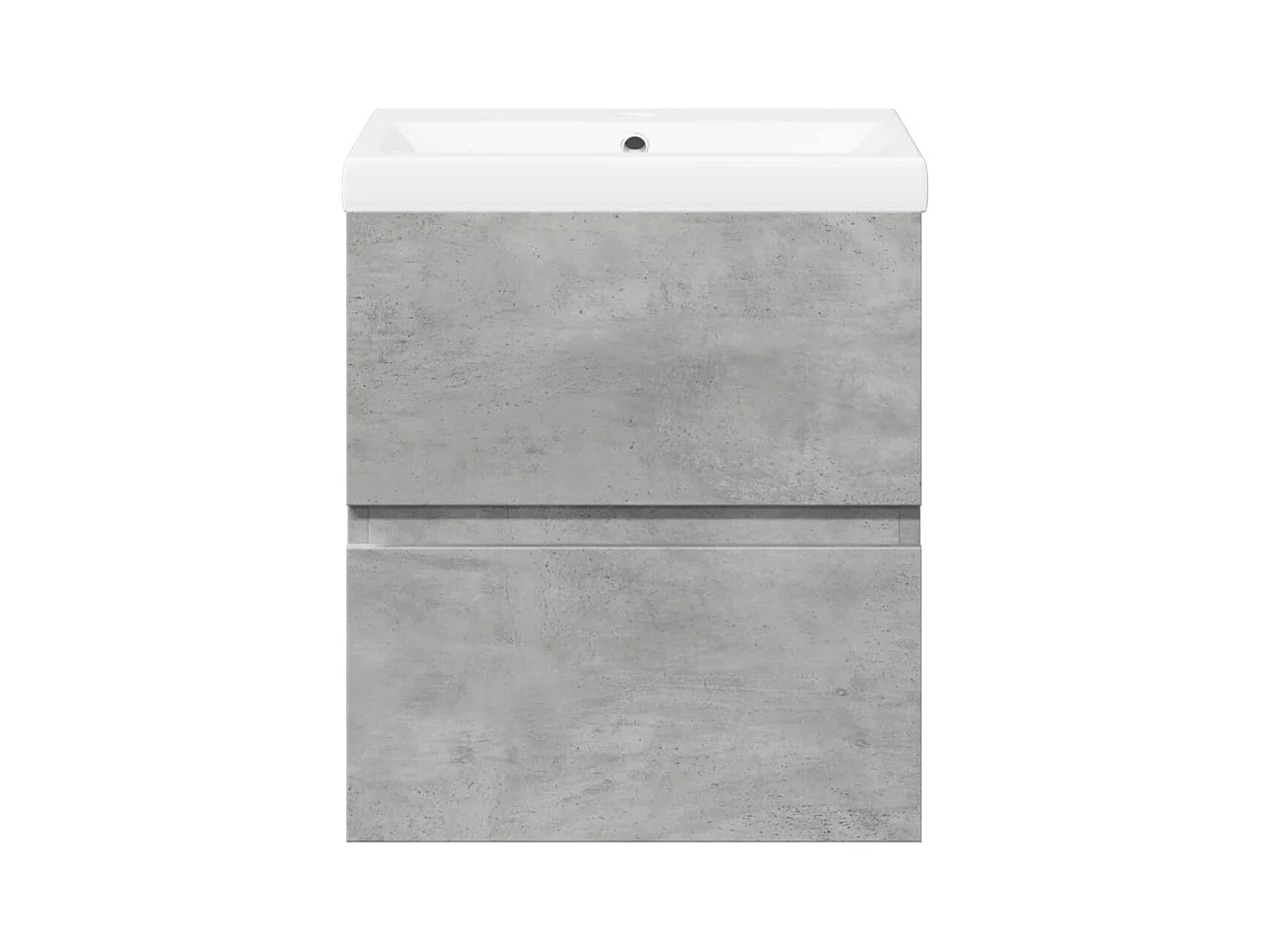 2-teiliges Badmöbel-Set Betongrau