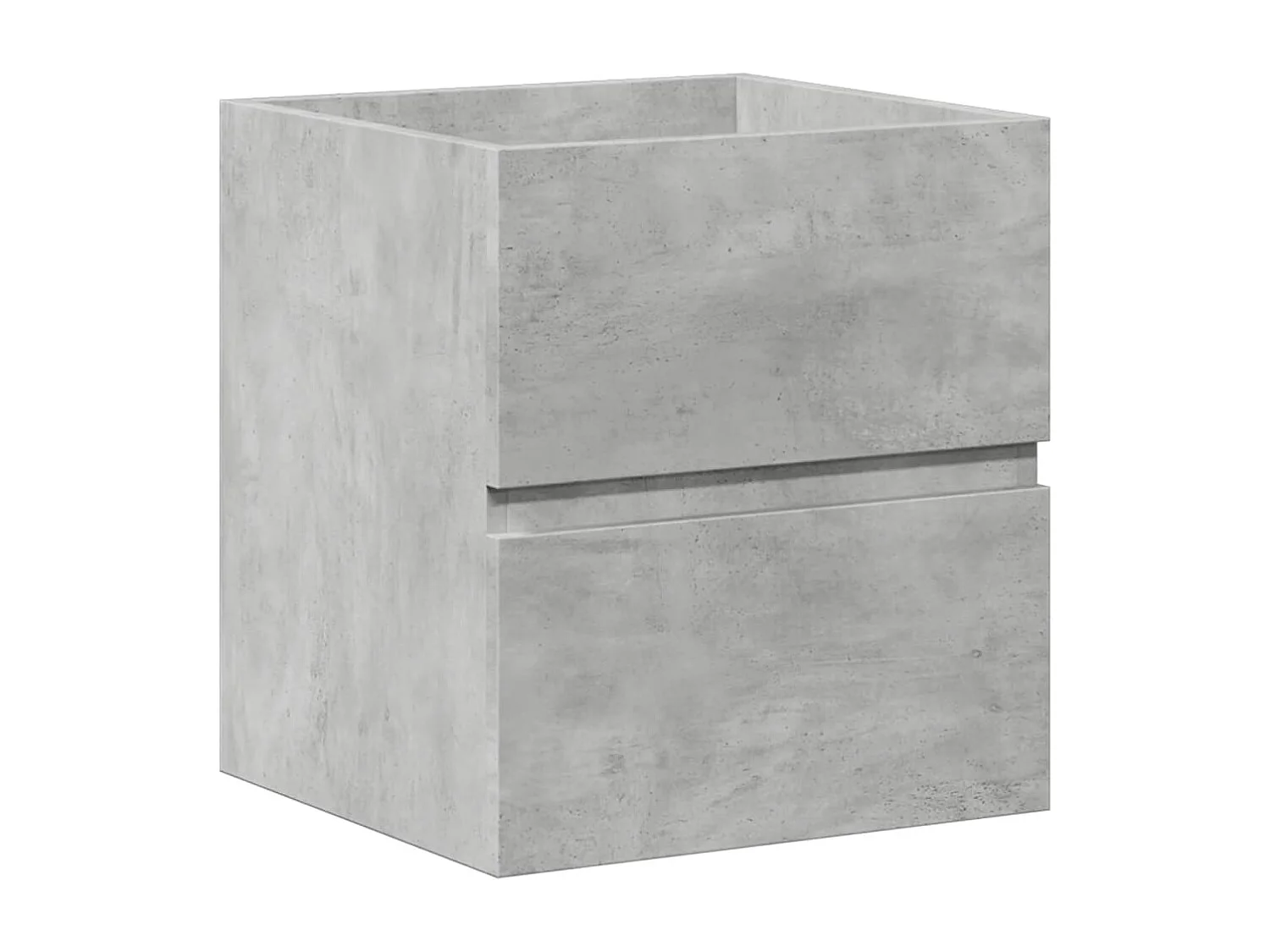 2-teiliges Badmöbel-Set Betongrau