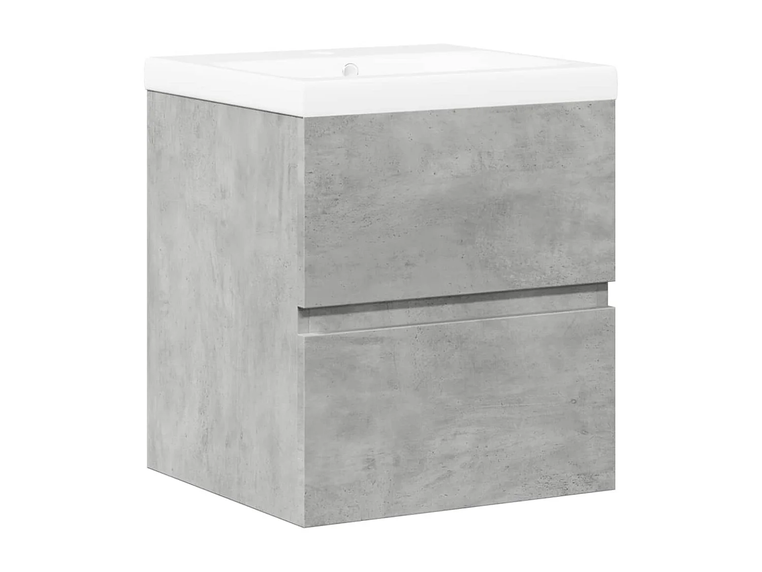2-delige badkamermeubelset betongrijs