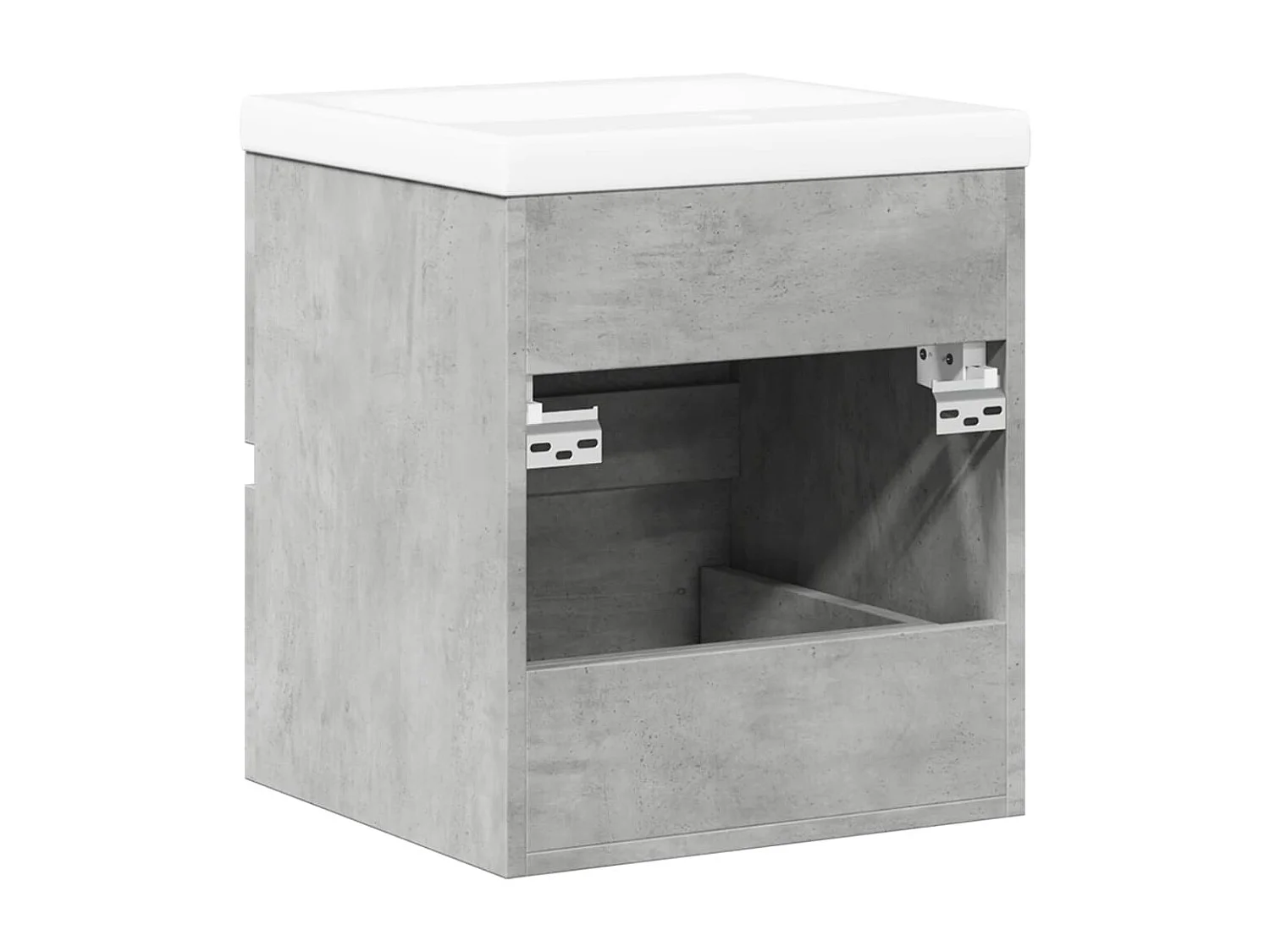 2-delige badkamermeubelset betongrijs