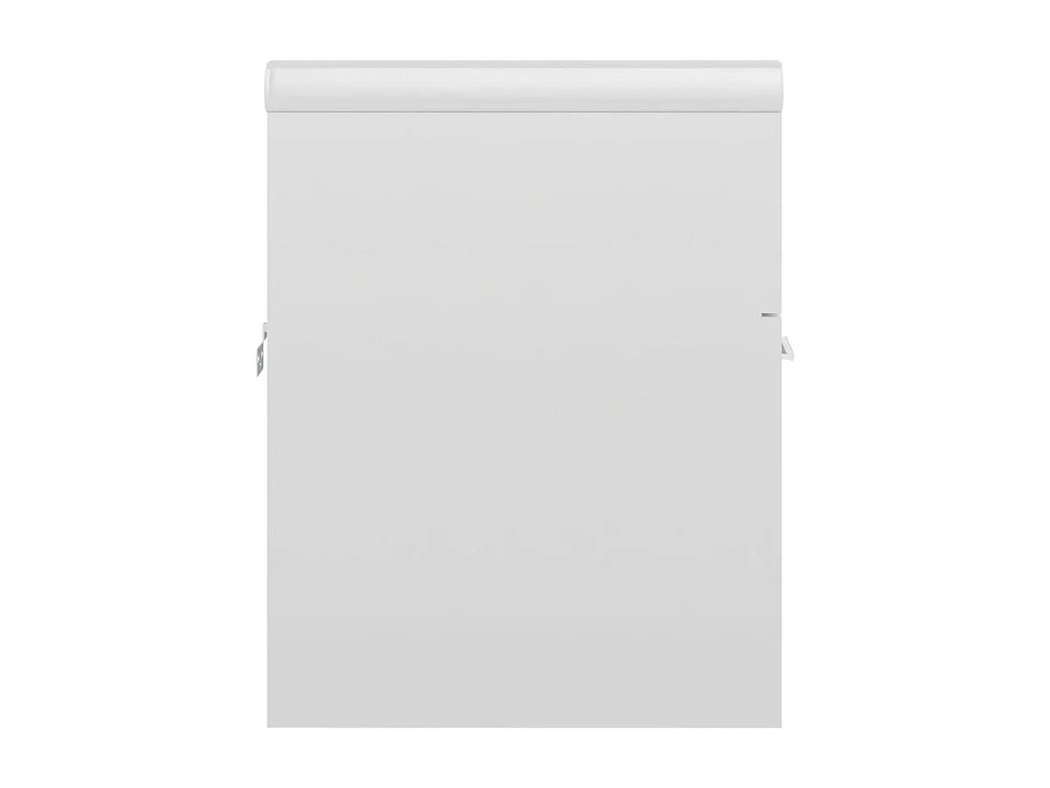 Mueble de lavabo con fregadero integrado Aglomerado blanco brillo