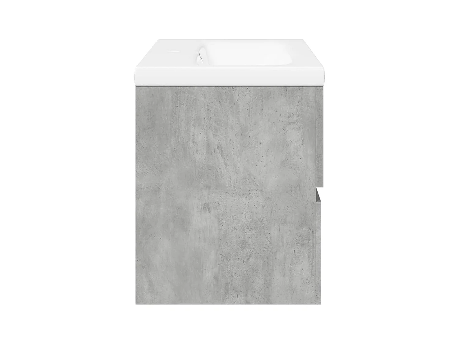 Set di mobili da bagno 2 pezzi grigio cemento