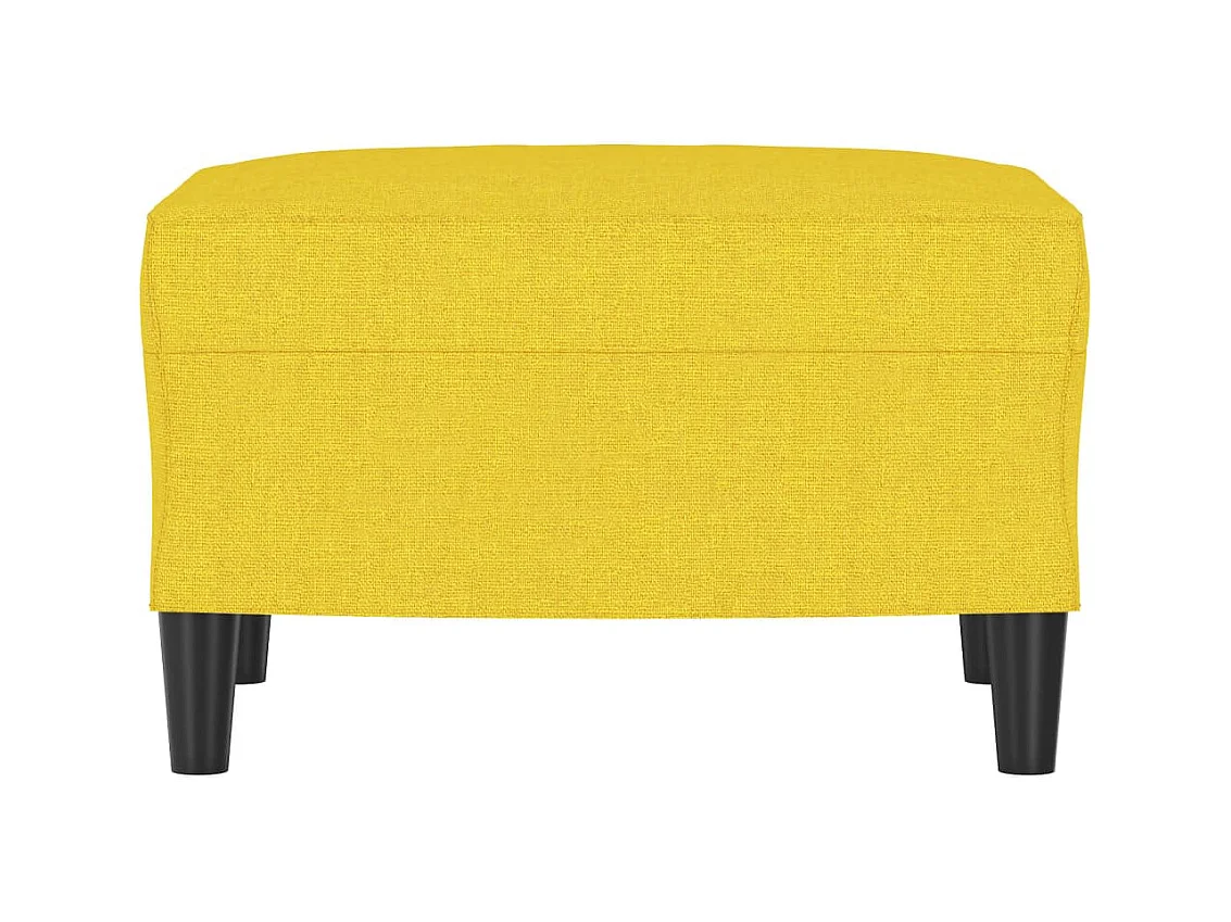 Reposapiés Tela Amarillo Claro 60x50x41 cm