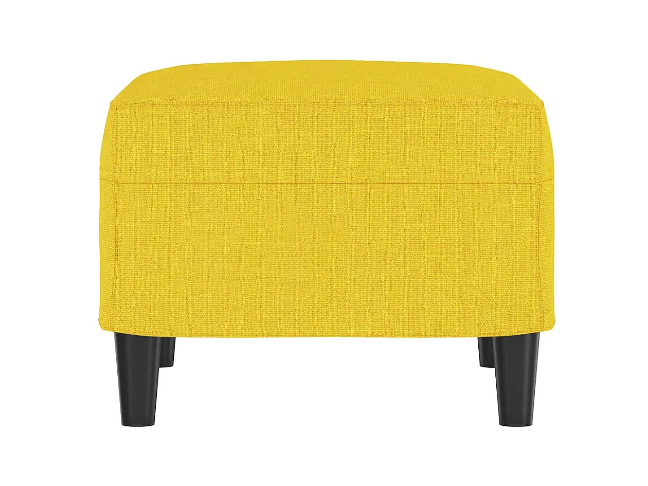 Reposapiés Tela Amarillo Claro 60x50x41 cm