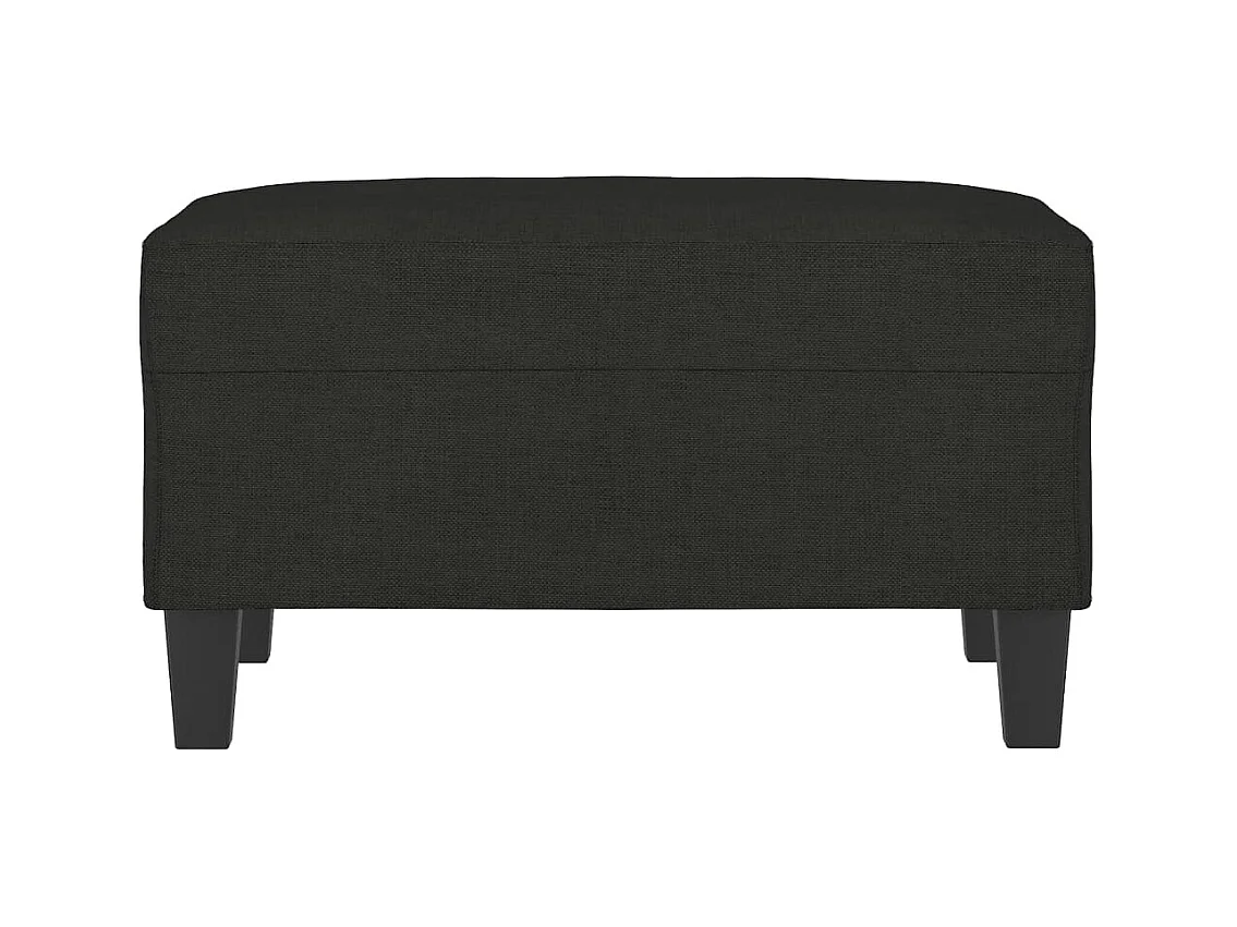 Reposapiés Negro 70x55x41 cm Tela