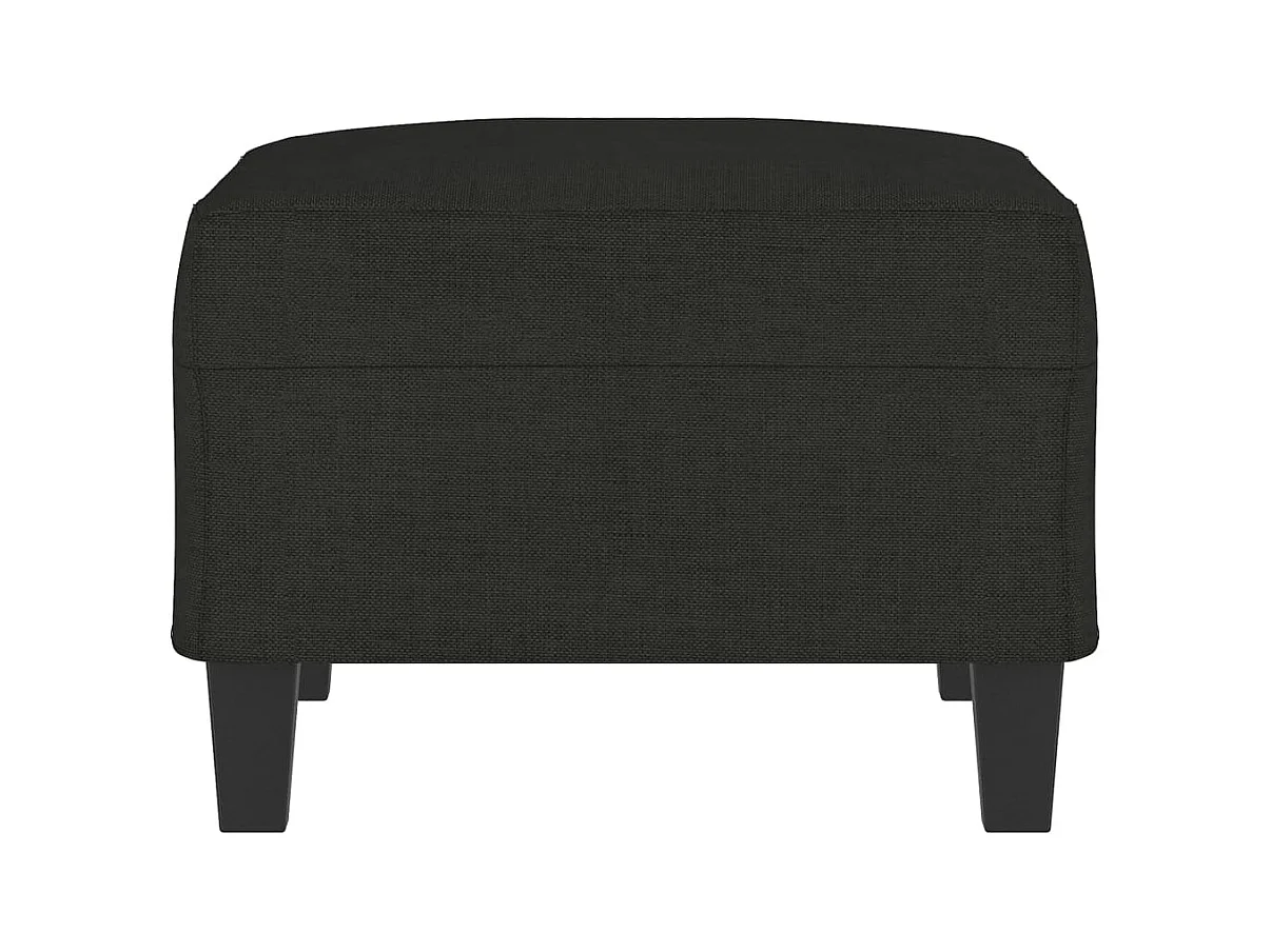 Reposapiés Negro 70x55x41 cm Tela