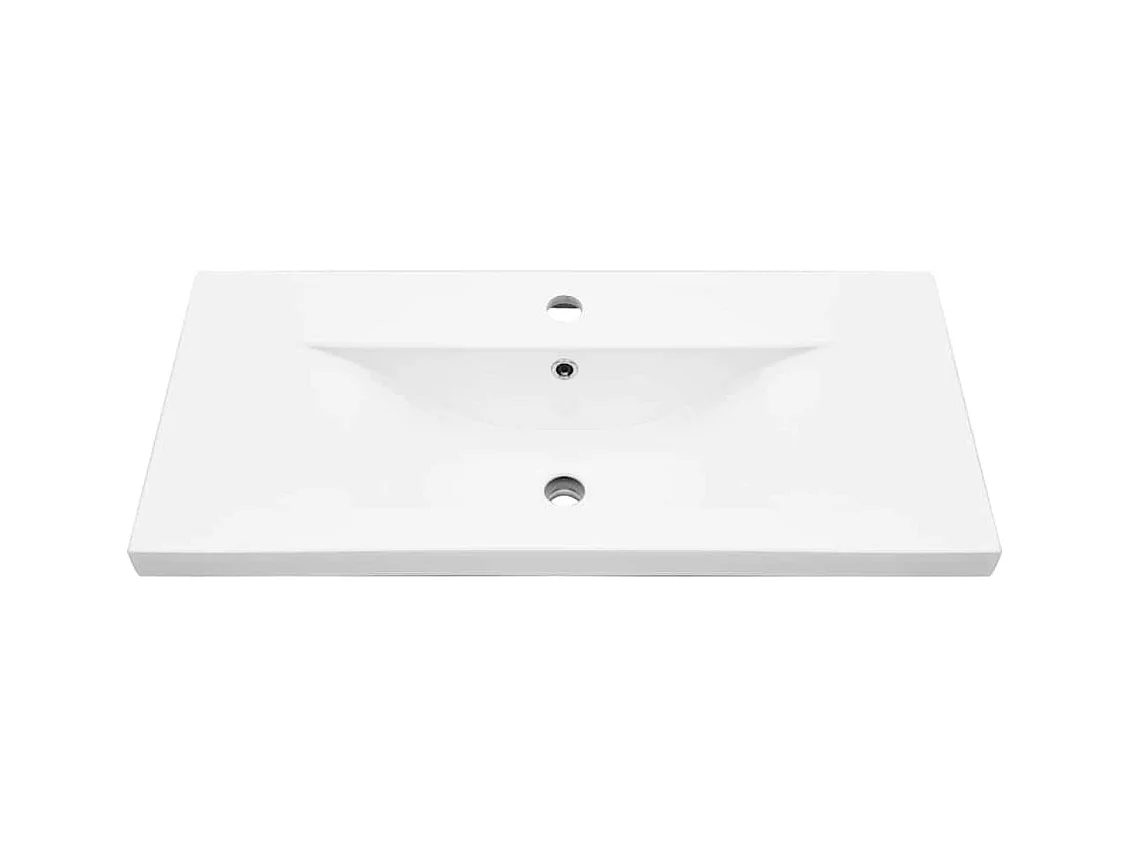 Set di mobili da bagno 3 pezzi grigio cemento