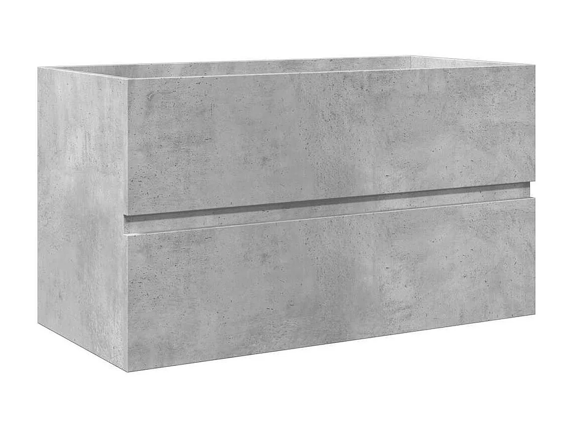 3-delige badkamermeubelset betongrijs