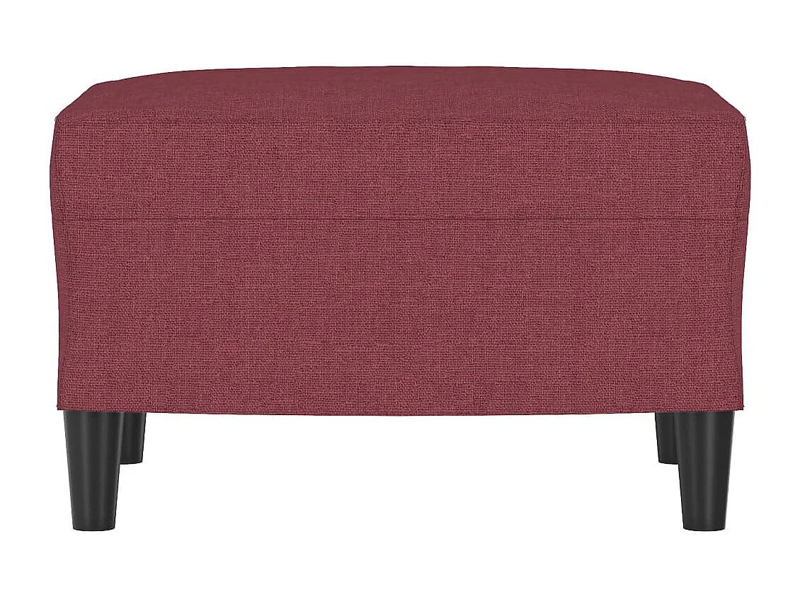 Repose-pied Rouge bordeaux 60x50x41 cm Tissu
