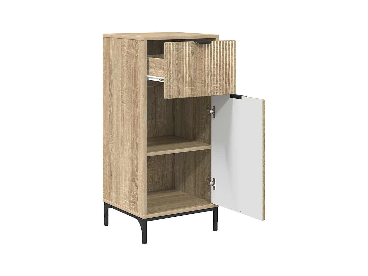 Set di mobili da bagno a quadri 2 pezzi Sonoma Oak