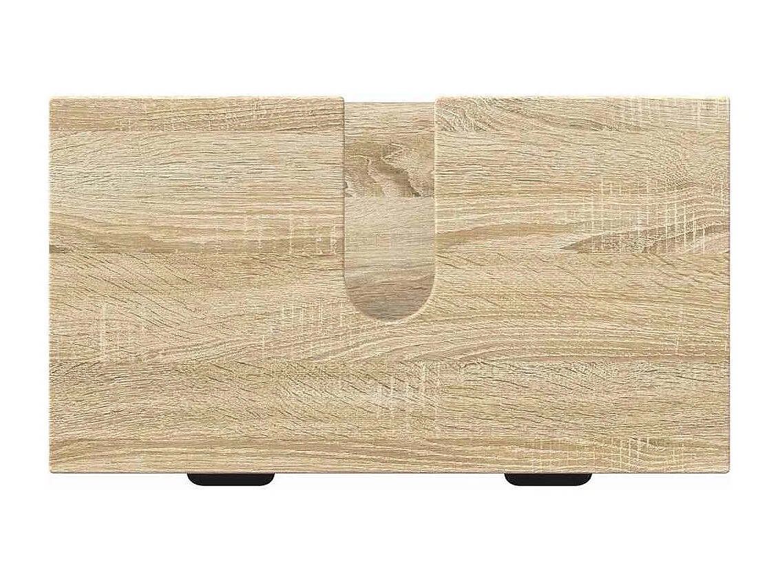 Set di mobili da bagno a quadri 2 pezzi Sonoma Oak