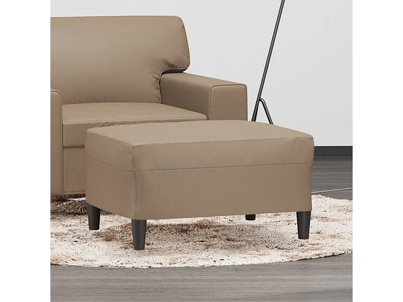 Poggiapiedi Cappuccino 70x55x41 cm Similpelle