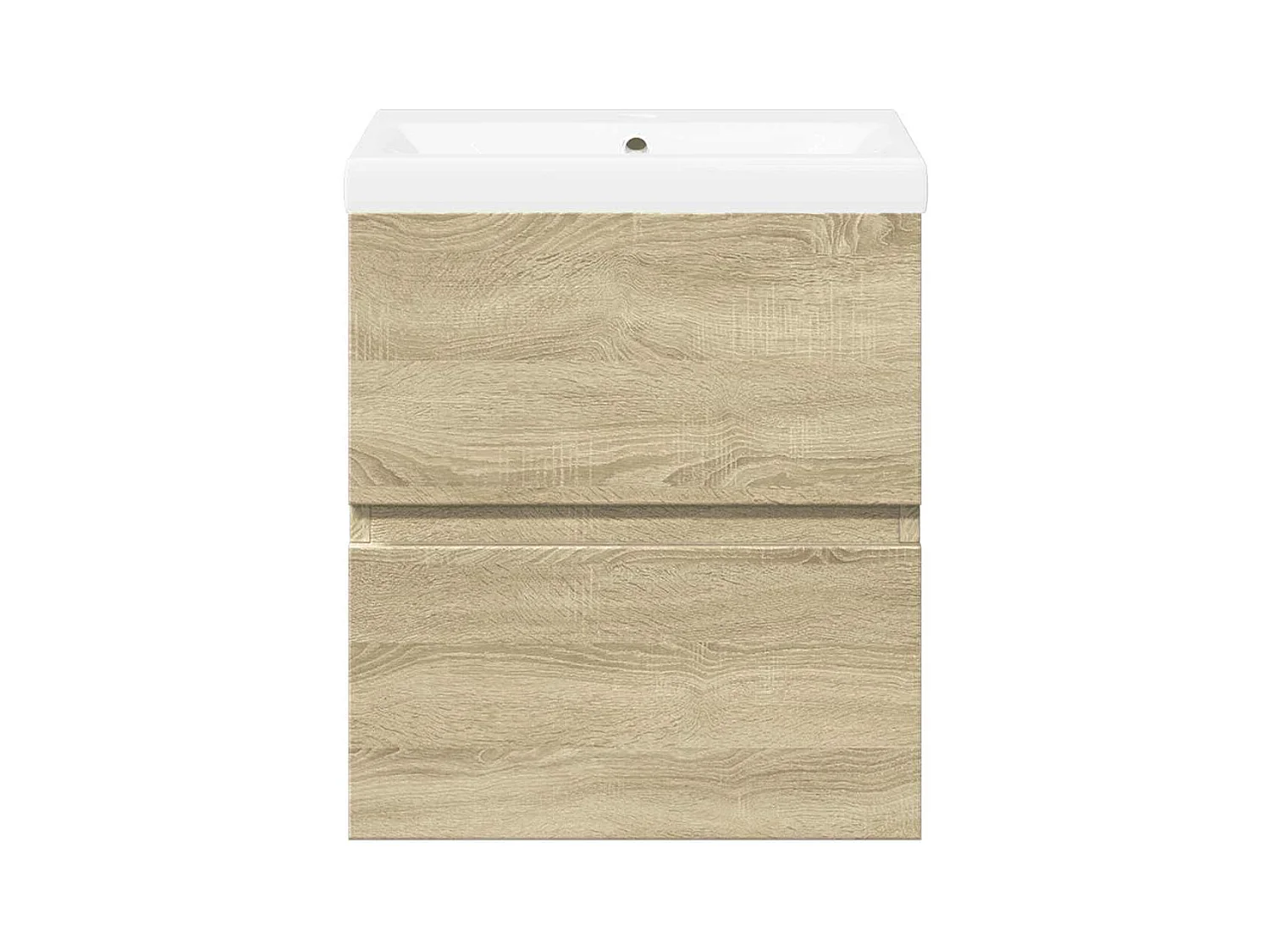 Ensemble de meubles de salle de bain 2 pcs chêne sonoma