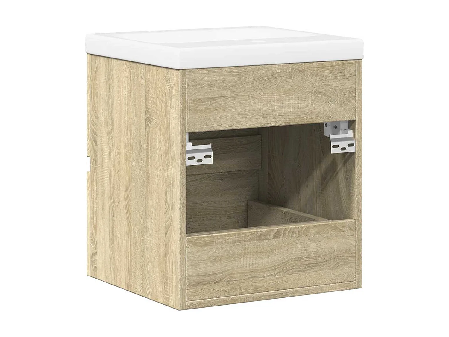 Ensemble de meubles de salle de bain 2 pcs chêne sonoma