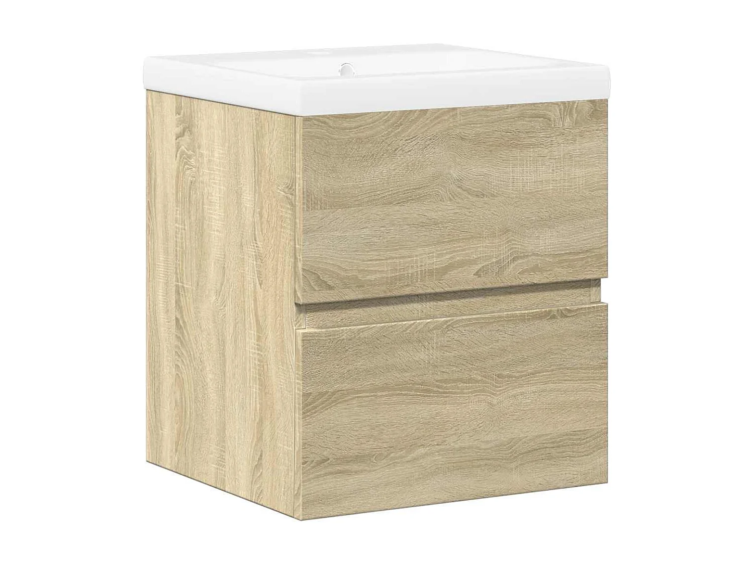 Ensemble de meubles de salle de bain 2 pcs chêne sonoma