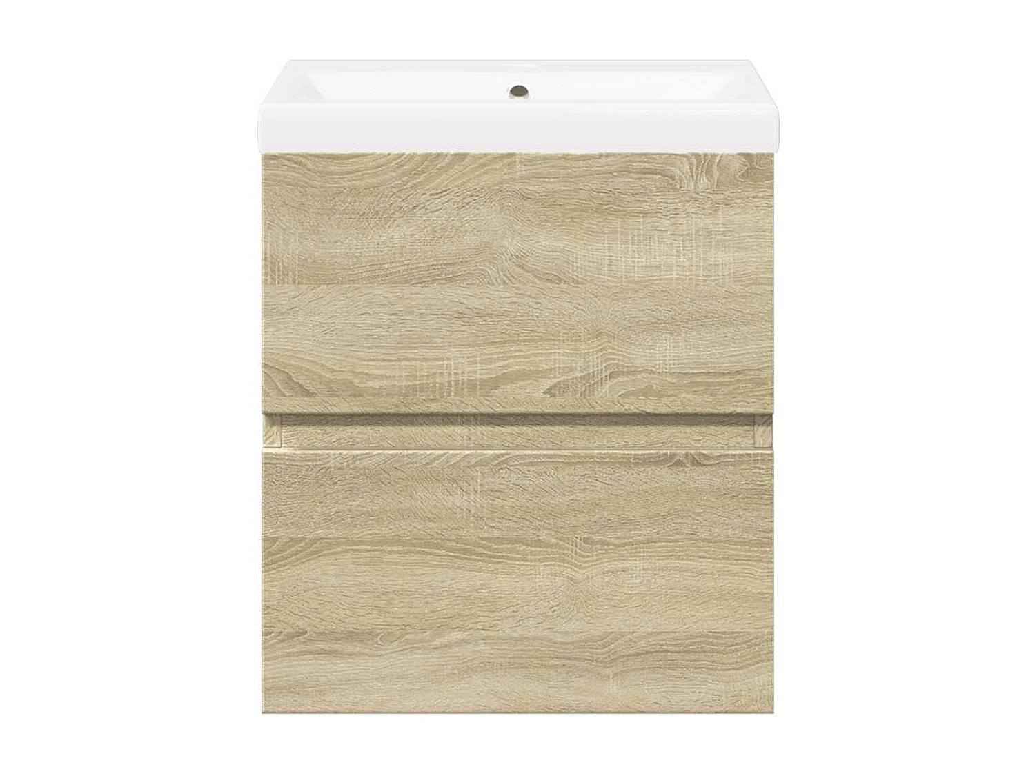 Ensemble de meubles de salle de bain 2 pcs chêne sonoma