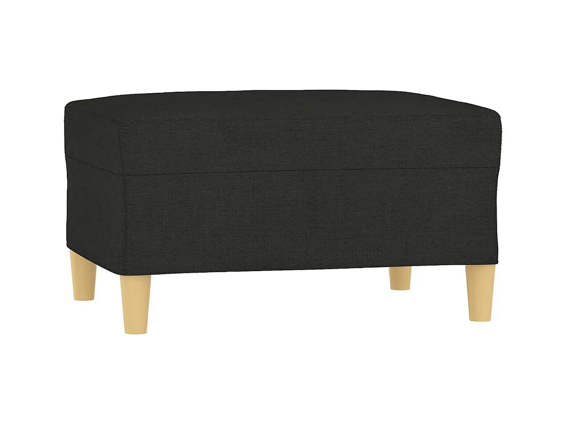 Reposapiés Negro 70x55x41 cm Tela