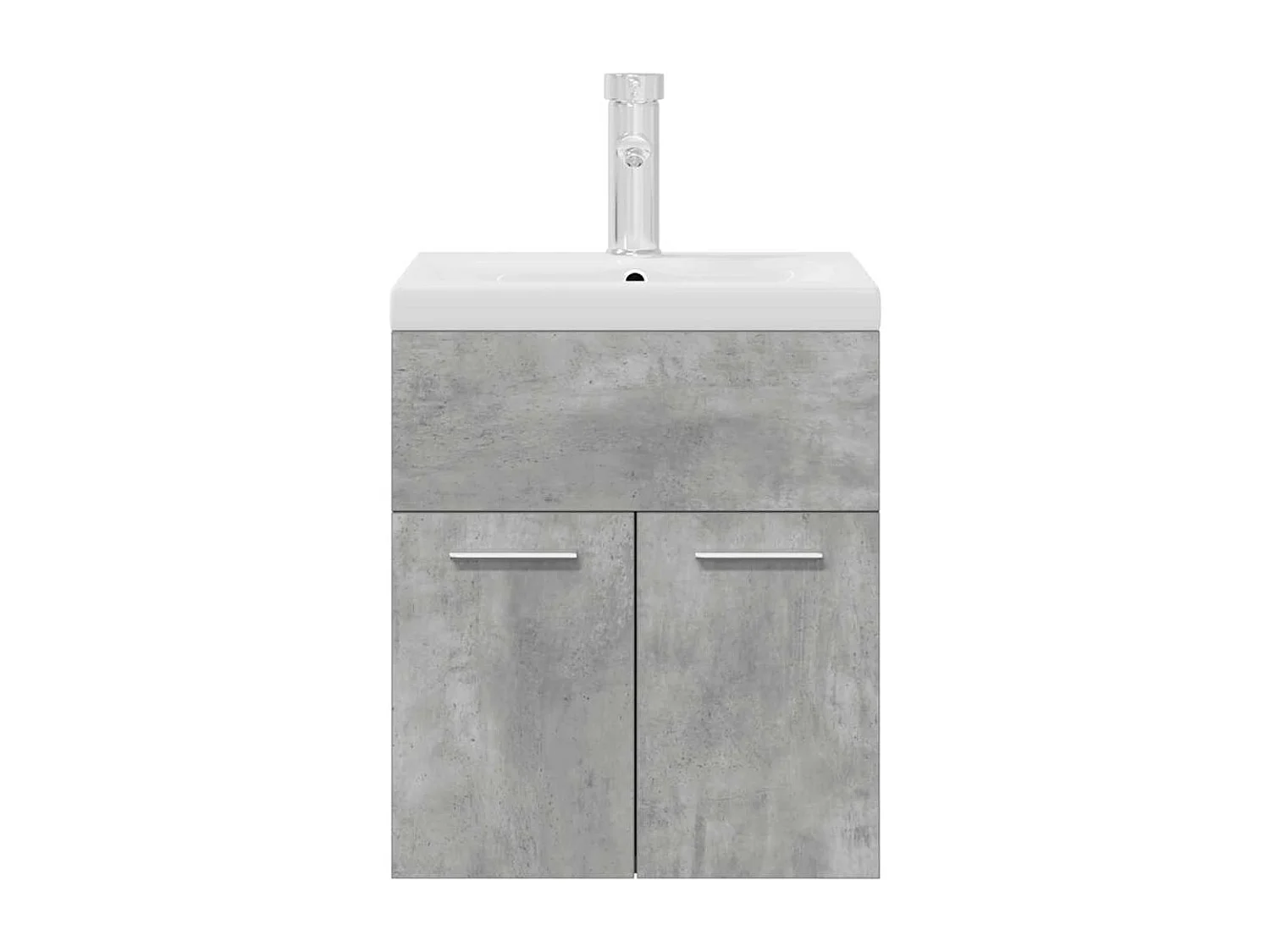 Badkamer wastafelmeubel met geïntegreerde wastafel en kraan